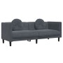 Juego de sofás con cojines 2 piezas terciopelo gris oscuro de vidaXL, Sofás - Ref: Foro24-3209258, Precio: 476,43 €, Descuent...
