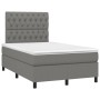 Cama box spring con colchón tela gris oscuro 120x190 cm de vidaXL, Camas y somieres - Ref: Foro24-3269903, Precio: 400,13 €, ...