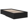 Cama con cajones madera de ingeniería negro 100x200 cm de vidaXL, Camas y somieres - Ref: Foro24-3280420, Precio: 119,66 €, D...