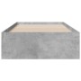 Cama con cajones madera ingeniería gris hormigón 90x200 cm de vidaXL, Camas y somieres - Ref: Foro24-3280429, Precio: 113,23 ...