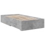 Cama con cajones madera ingeniería gris hormigón 90x200 cm de vidaXL, Camas y somieres - Ref: Foro24-3280429, Precio: 113,23 ...