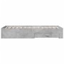 Cama con cajones madera ingeniería gris hormigón 90x190 cm de vidaXL, Camas y somieres - Ref: Foro24-3280436, Precio: 100,68 ...