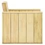 Silla de jardín de madera de pino impregnada 89x76x76 cm de vidaXL, Sillas de jardín - Ref: Foro24-49036, Precio: 105,85 €, D...