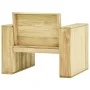 Silla de jardín de madera de pino impregnada 89x76x76 cm de vidaXL, Sillas de jardín - Ref: Foro24-49036, Precio: 105,85 €, D...