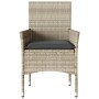 Sillones de jardín con cojines 2 uds ratán sintético gris de vidaXL, Sillas de jardín - Ref: Foro24-368114, Precio: 123,19 €,...