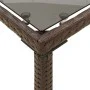 Mesa de jardín superficie vidrio ratán PE marrón 115x54x74 cm de vidaXL, Mesas de jardín - Ref: Foro24-365074, Precio: 74,35 ...