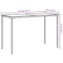 Mesa de jardín superficie vidrio ratán PE marrón 115x54x74 cm de vidaXL, Mesas de jardín - Ref: Foro24-365074, Precio: 74,35 ...