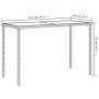 Mesa de jardín superficie vidrio ratán PE marrón 115x54x74 cm de vidaXL, Mesas de jardín - Ref: Foro24-365074, Precio: 65,63 ...