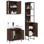 Set de muebles de baño 3 pzas madera contrachapada roble marrón de vidaXL, Muebles de baño - Ref: Foro24-3214744, Precio: 214...
