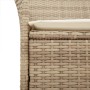 Sillas de jardín con cojín 2 uds ratán PE beige y madera acacia de vidaXL, Sillas de jardín - Ref: Foro24-368722, Precio: 212...