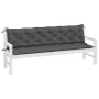 Cojines de banco de jardín 2 uds antracita 200x50x7 cm de vidaXL, Cojines para sillas y sofás - Ref: Foro24-361735, Precio: 8...