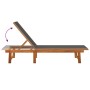 Tumbonas 2 unidades madera maciza de acacia y textileno negro de vidaXL, Tumbonas - Ref: Foro24-3279247, Precio: 307,07 €, De...
