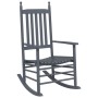Mecedoras con asiento curvo 2 uds madera álamo maciza gris de vidaXL, Mecedoras - Ref: Foro24-3281589, Precio: 207,89 €, Desc...