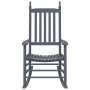 Mecedoras con asiento curvo 2 uds madera álamo maciza gris de vidaXL, Mecedoras - Ref: Foro24-3281589, Precio: 207,89 €, Desc...