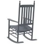 Mecedoras con asiento curvo 2 uds madera álamo maciza gris de vidaXL, Mecedoras - Ref: Foro24-3281589, Precio: 202,40 €, Desc...