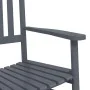 Mecedoras con asiento curvo 2 uds madera álamo maciza gris de vidaXL, Mecedoras - Ref: Foro24-3281589, Precio: 202,40 €, Desc...