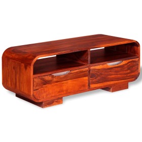 Mesa de centro de madera maciza de acacia 90x40x35 cm en Mesas de centro | Comprar online en Foru.es