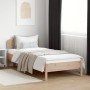 Estructura de cama con cabecero madera maciza de pino 90x200 cm de vidaXL, Camas y somieres - Ref: Foro24-3207221, Precio: 12...