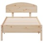 Estructura de cama con cabecero madera maciza de pino 90x200 cm de vidaXL, Camas y somieres - Ref: Foro24-3207221, Precio: 12...