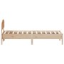 Estructura de cama con cabecero madera maciza de pino 90x200 cm de vidaXL, Camas y somieres - Ref: Foro24-3207221, Precio: 12...