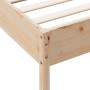 Estructura de cama con cabecero madera maciza de pino 90x200 cm de vidaXL, Camas y somieres - Ref: Foro24-3207221, Precio: 12...