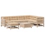 Muebles de jardín 8 pzas y cojines madera maciza pino de vidaXL, Conjuntos de jardín - Ref: Foro24-3250568, Precio: 824,18 €,...