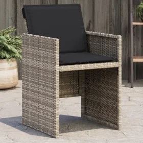 Sillones de jardín con cojines 4 uds ratán sintético gris claro de vidaXL, Sillas de jardín - Ref: Foro24-364937, Precio: 227...