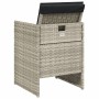 Sillones de jardín con cojines 4 uds ratán sintético gris claro de vidaXL, Sillas de jardín - Ref: Foro24-364937, Precio: 189...