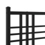 Estructura de cama con cabecero y estribo metal negro 80x200 cm de vidaXL, Camas y somieres - Ref: Foro24-376333, Precio: 81,...
