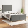 Estructura de cama con cabecero tela gris oscuro 120x190 cm de vidaXL, Camas y somieres - Ref: Foro24-3270500, Precio: 171,20...