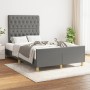 Estructura de cama con cabecero tela gris oscuro 120x190 cm de vidaXL, Camas y somieres - Ref: Foro24-3270535, Precio: 171,76...