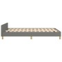 Estructura de cama con cabecero tela gris oscuro 120x190 cm de vidaXL, Camas y somieres - Ref: Foro24-3270535, Precio: 171,76...