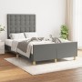Estructura de cama con cabecero tela gris oscuro 120x190 cm de vidaXL, Camas y somieres - Ref: Foro24-3270542, Precio: 172,69...