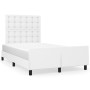 Estructura cama con cabecero cuero sintético blanco 120x190 cm de vidaXL, Camas y somieres - Ref: Foro24-3270561, Precio: 181...
