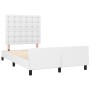 Estructura cama con cabecero cuero sintético blanco 120x190 cm de vidaXL, Camas y somieres - Ref: Foro24-3270561, Precio: 181...