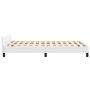 Estructura cama con cabecero cuero sintético blanco 120x190 cm de vidaXL, Camas y somieres - Ref: Foro24-3270561, Precio: 181...