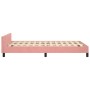 Estructura de cama con cabecero terciopelo rosa 120x190 cm de vidaXL, Camas y somieres - Ref: Foro24-3270577, Precio: 170,11 ...