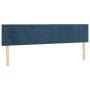 Estructura cama con cabecero terciopelo azul oscuro 120x190 cm de vidaXL, Camas y somieres - Ref: Foro24-3270582, Precio: 187...