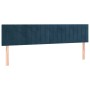 Estructura cama con cabecero terciopelo azul oscuro 120x190 cm de vidaXL, Camas y somieres - Ref: Foro24-3270594, Precio: 175...