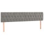 Estructura cama con cabecero terciopelo gris claro 120x190 cm de vidaXL, Camas y somieres - Ref: Foro24-3270596, Precio: 194,...