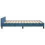 Estructura cama con cabecero terciopelo azul oscuro 120x190 cm de vidaXL, Camas y somieres - Ref: Foro24-3270606, Precio: 184...