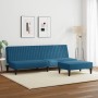 Juego de sofás 2 piezas terciopelo azul de vidaXL, Sofás - Ref: Foro24-3216273, Precio: 304,58 €, Descuento: %