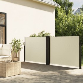 Toldo lateral retráctil crema 100x1000 cm de vidaXL, Sombrillas - Ref: Foro24-4004685, Precio: 120,36 €, Descuento: %