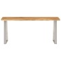 Banco con borde natural madera de acacia maciza 105 cm de vidaXL, Bancos - Ref: Foro24-372755, Precio: 106,59 €, Descuento: %