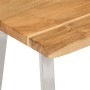 Banco con borde natural madera de acacia maciza 105 cm de vidaXL, Bancos - Ref: Foro24-372755, Precio: 106,59 €, Descuento: %