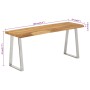 Banco con borde natural madera de acacia maciza 105 cm de vidaXL, Bancos - Ref: Foro24-372755, Precio: 106,59 €, Descuento: %