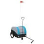 Remolque para bicicleta hierro negro y azul 30 kg de vidaXL, Remolques para bicicletas - Ref: Foro24-94142, Precio: 88,38 €, ...