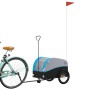 Remolque para bicicleta hierro negro y azul 30 kg de vidaXL, Remolques para bicicletas - Ref: Foro24-94142, Precio: 88,38 €, ...