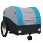 Remolque para bicicleta hierro negro y azul 30 kg de vidaXL, Remolques para bicicletas - Ref: Foro24-94142, Precio: 88,38 €, ...