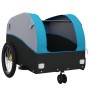 Remolque para bicicleta hierro negro y azul 30 kg de vidaXL, Remolques para bicicletas - Ref: Foro24-94142, Precio: 88,38 €, ...
